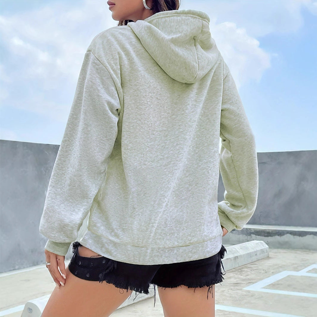 Women's Long Sleeved Kangaroo Pocket Hoodie