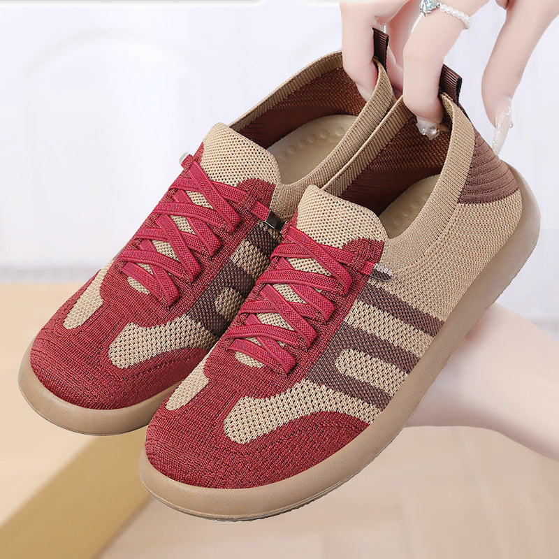 New Fly Woven Mesh Soft Bottom Shoes