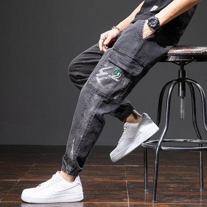 Men's Loose Cargo Jeans