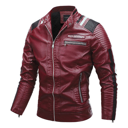 Motorcycle Leather Coat For Men