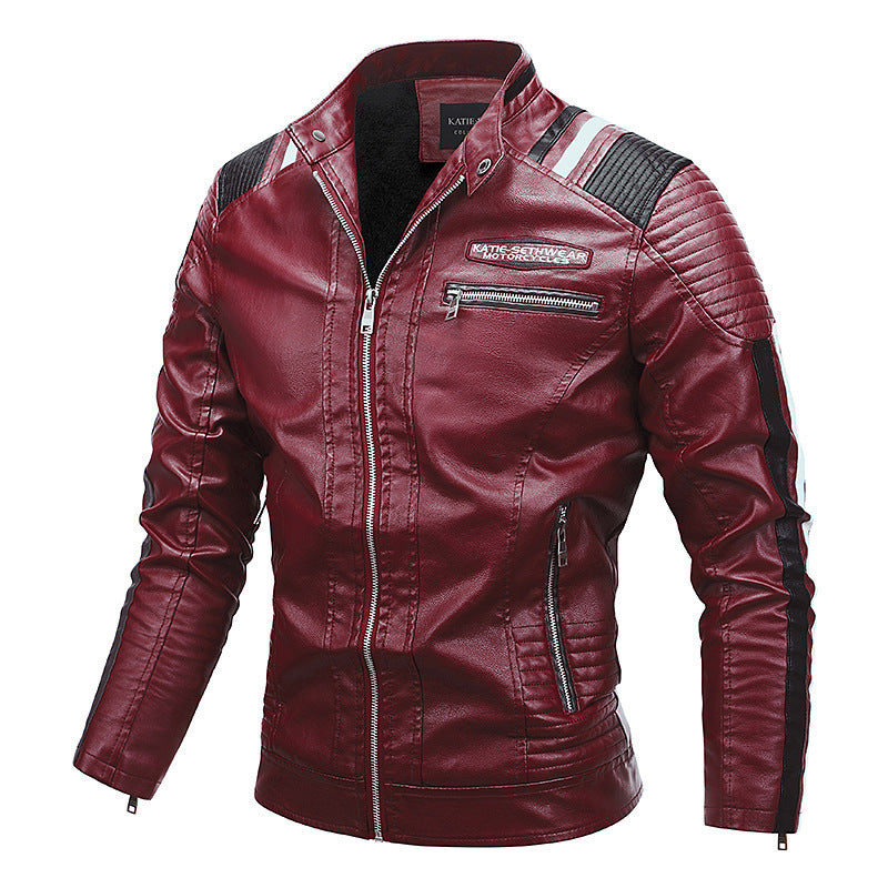 Motorcycle Leather Coat For Men