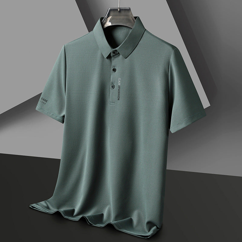 Waffle Short Sleeve Polo T-Shirt