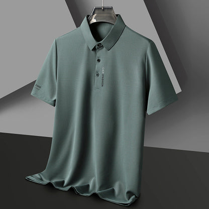 Waffle Short Sleeve Polo T-Shirt