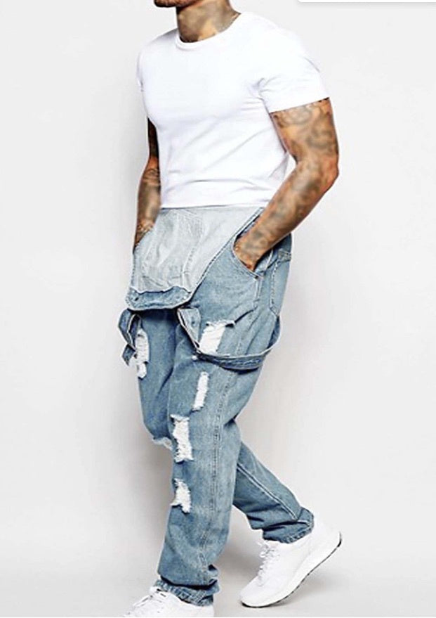 Great Fashion Men's Sling Denim Romper