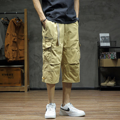 Men's Cropped Pants Loose Straight