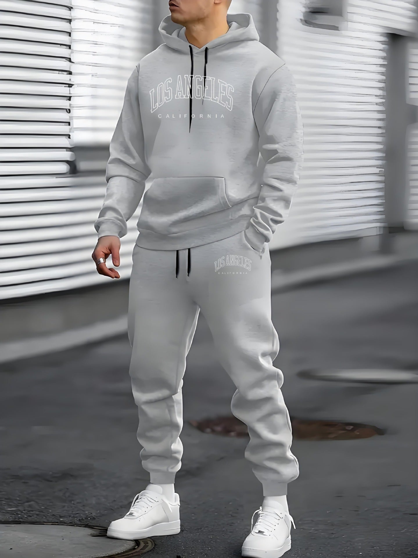 Men Sweatshirt And Sweatpants Suit Men