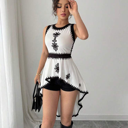 Dovetail Sleeveless Pullover Dress