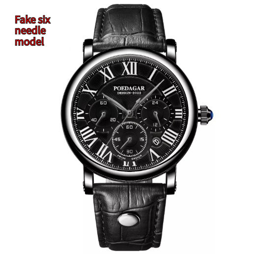 Multifunctional Fashion Quartz Watch thin Belt