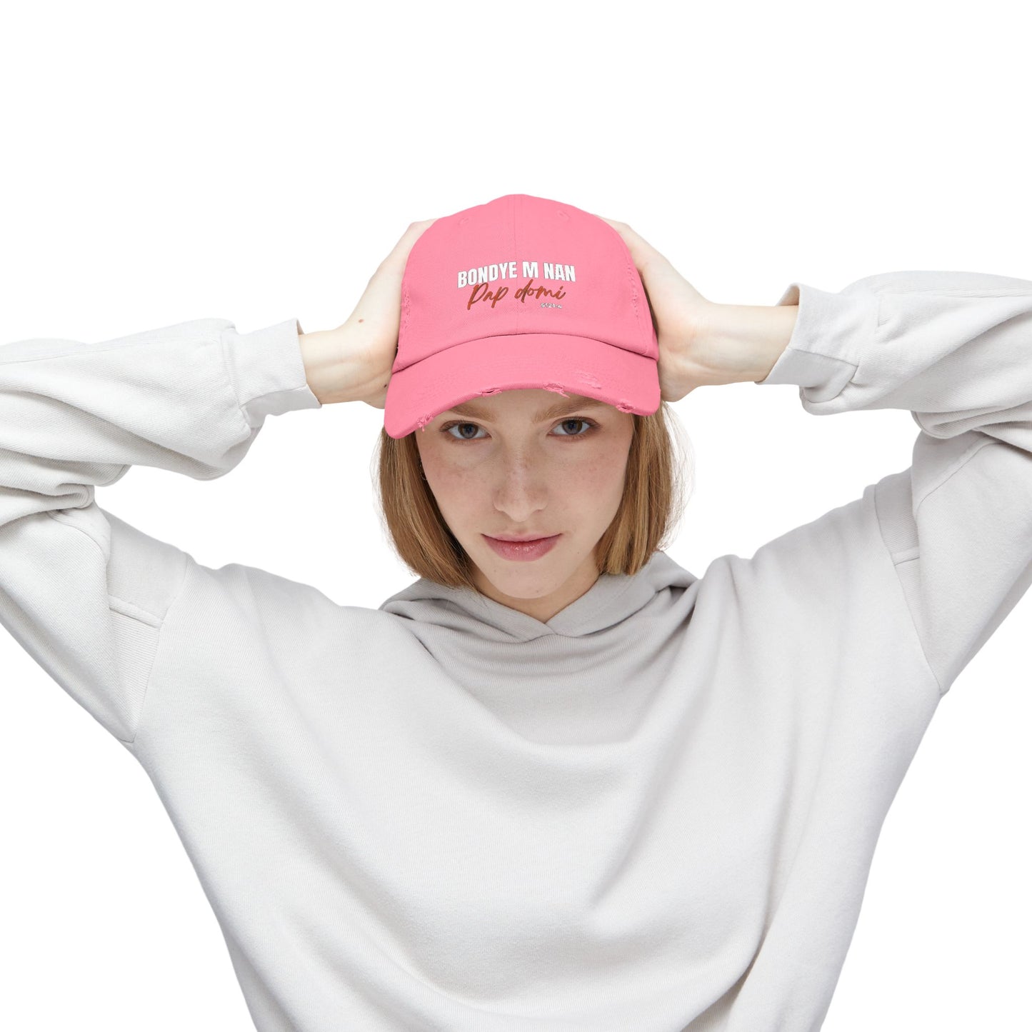 Unisex Cap Design "Bondye m nan pap Domi"