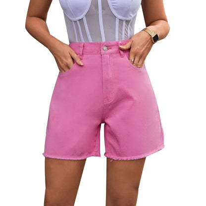 Women's High Waist Denim Shorts