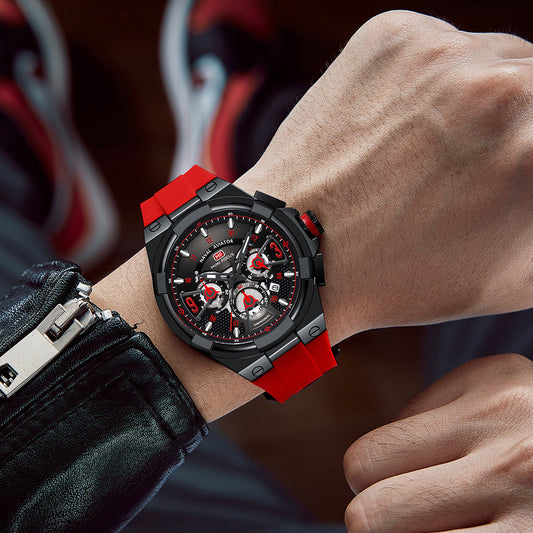 Waterproof Quartz Floating Hollow Surface Watch