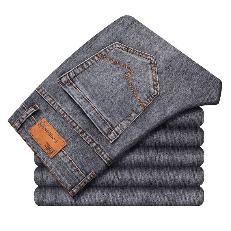 Fashion Men's Straight Stretch Jeans