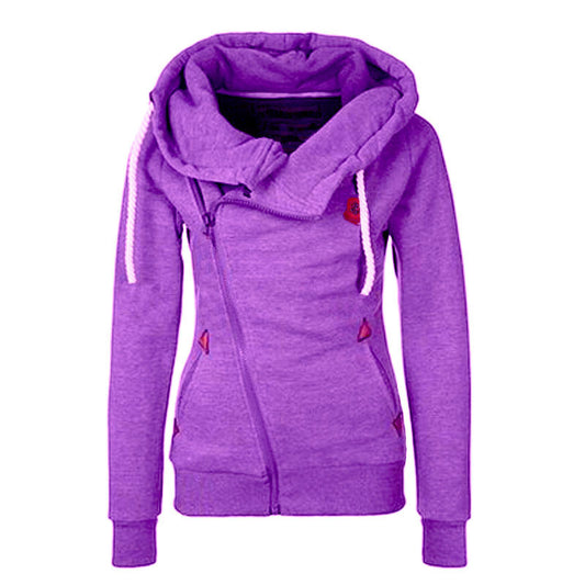 Ladie'sCardigan Side Zipper Hoodie
