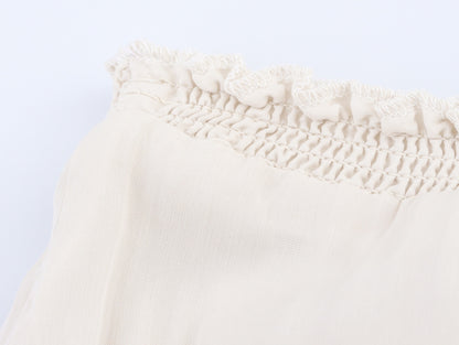 Laminated Style Midi Skirt
