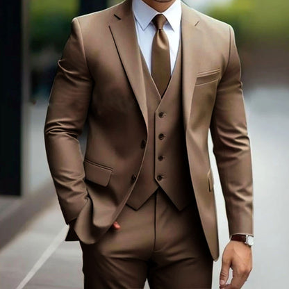 Three-piece Suit For Bridegroom Men's Wedding