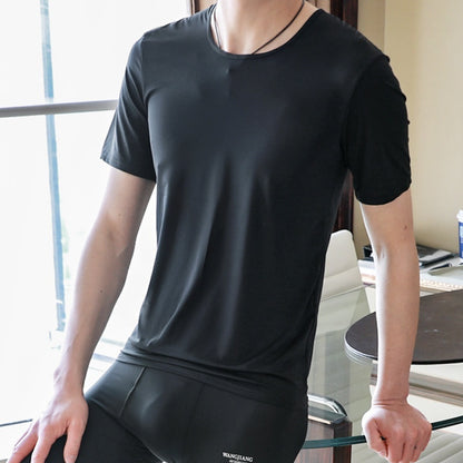 Men's Ice Silk Bottoming T-Shirt