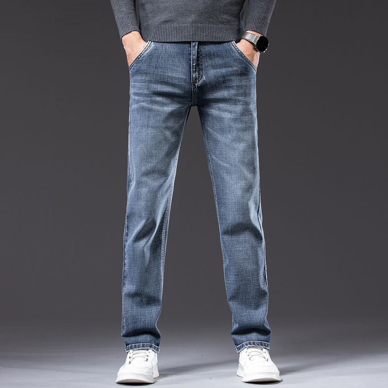 Nice Loose Straight Stretch Jeans