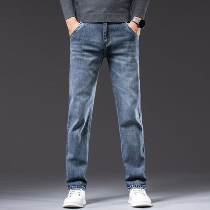 Nice Loose Straight Stretch Jeans
