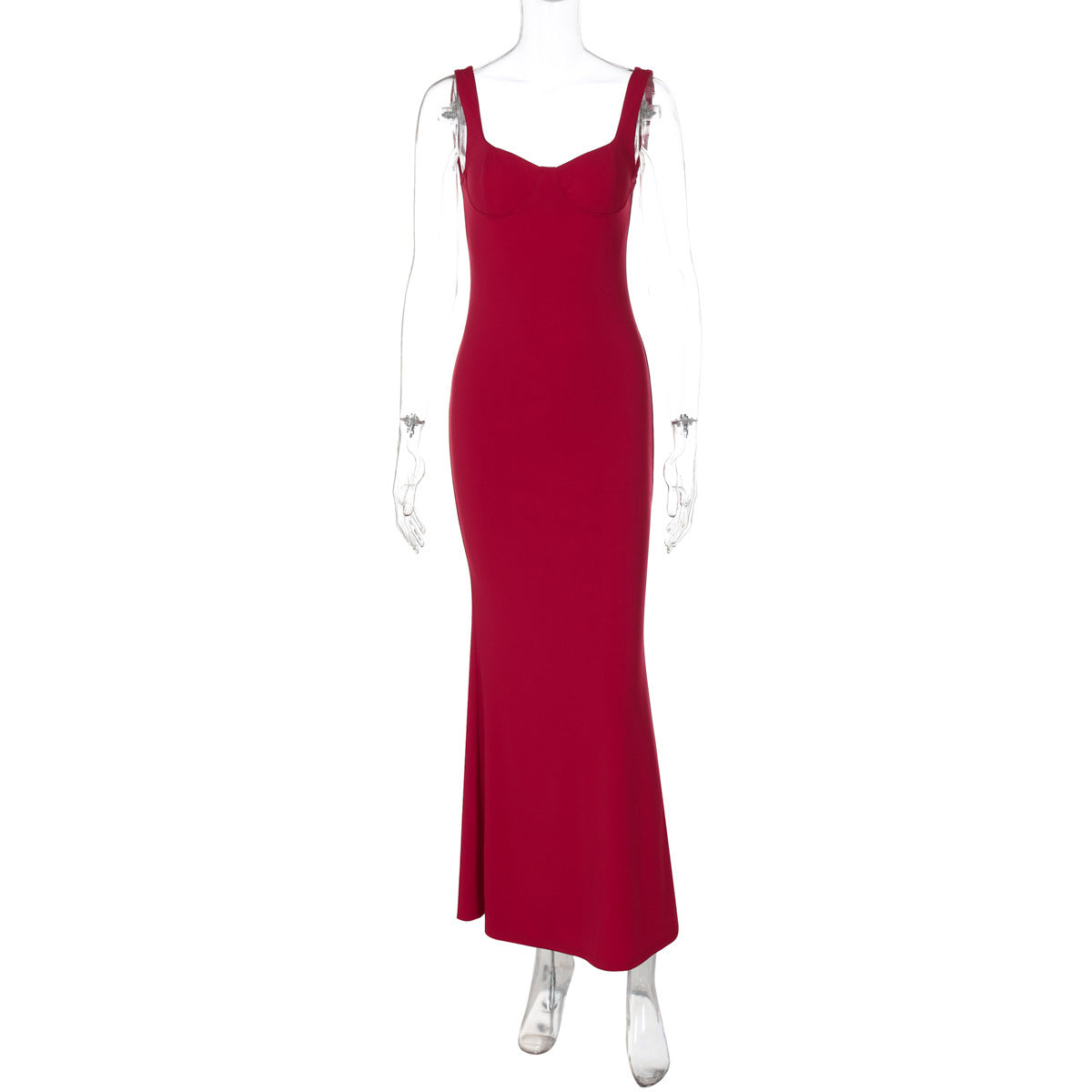 New Suspender Fishtail Slim Dress
