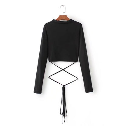 American fashion short navel tops