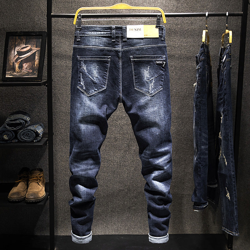 Slim-fitting Simple Men's Jeans