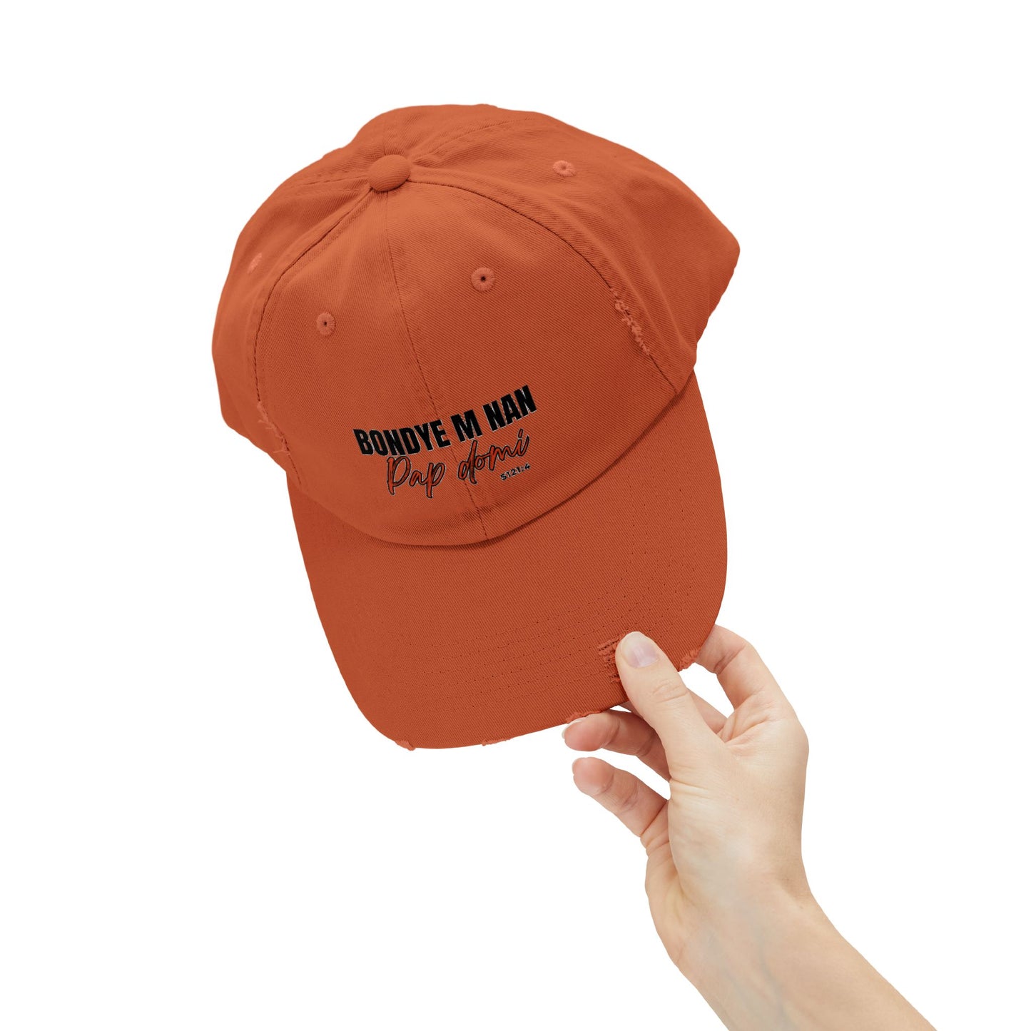 Unisex Cap Design "Bondye m nan pap Domi"