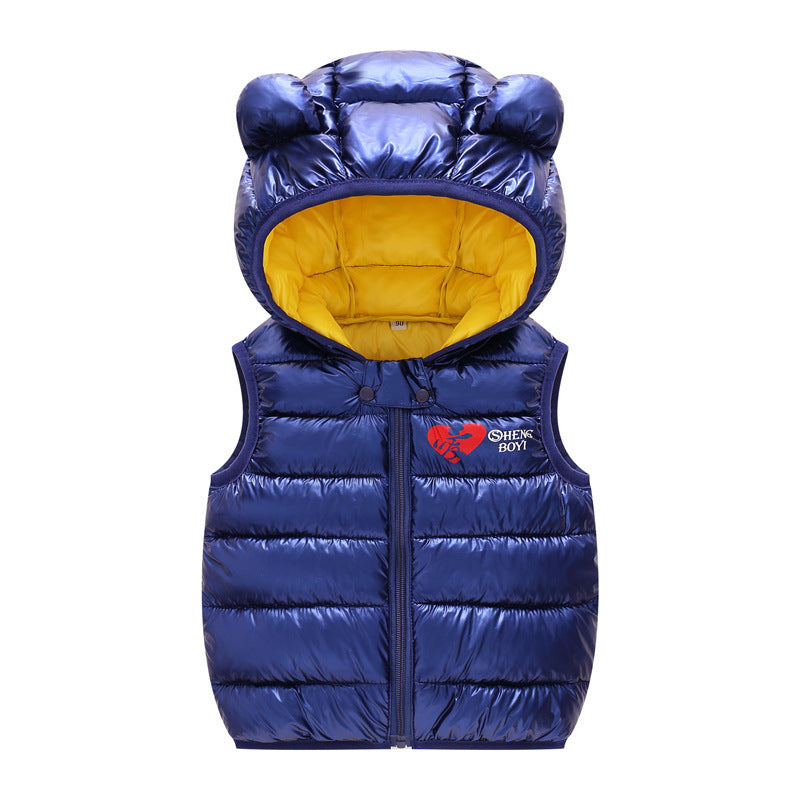 Boys Girls Sleeveless Waistcoat Outerwear Vests