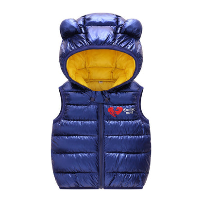 Boys Girls Sleeveless Waistcoat Outerwear Vests