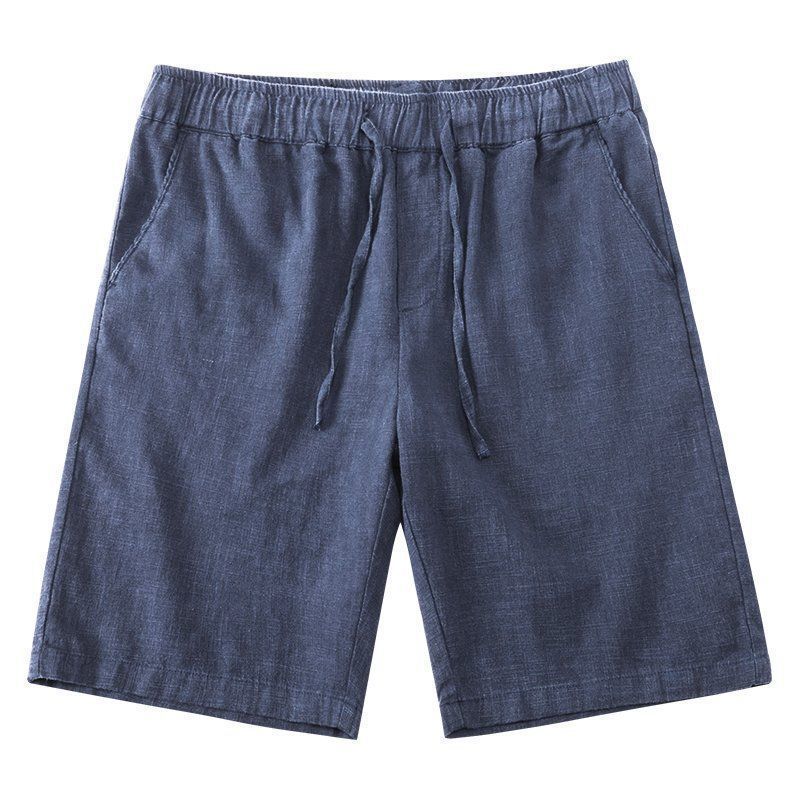 Loose Straight Light Cotton Linen Men's Shorts