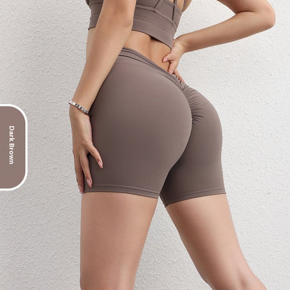 Three Points Peach Nude Workout Pants