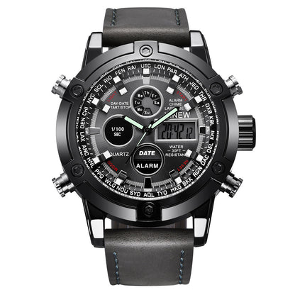 Men's Fashion Belt Multi-functional Watch
