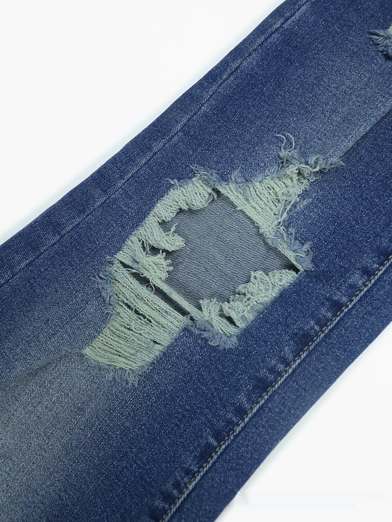Dark Blue Ripped Jeans