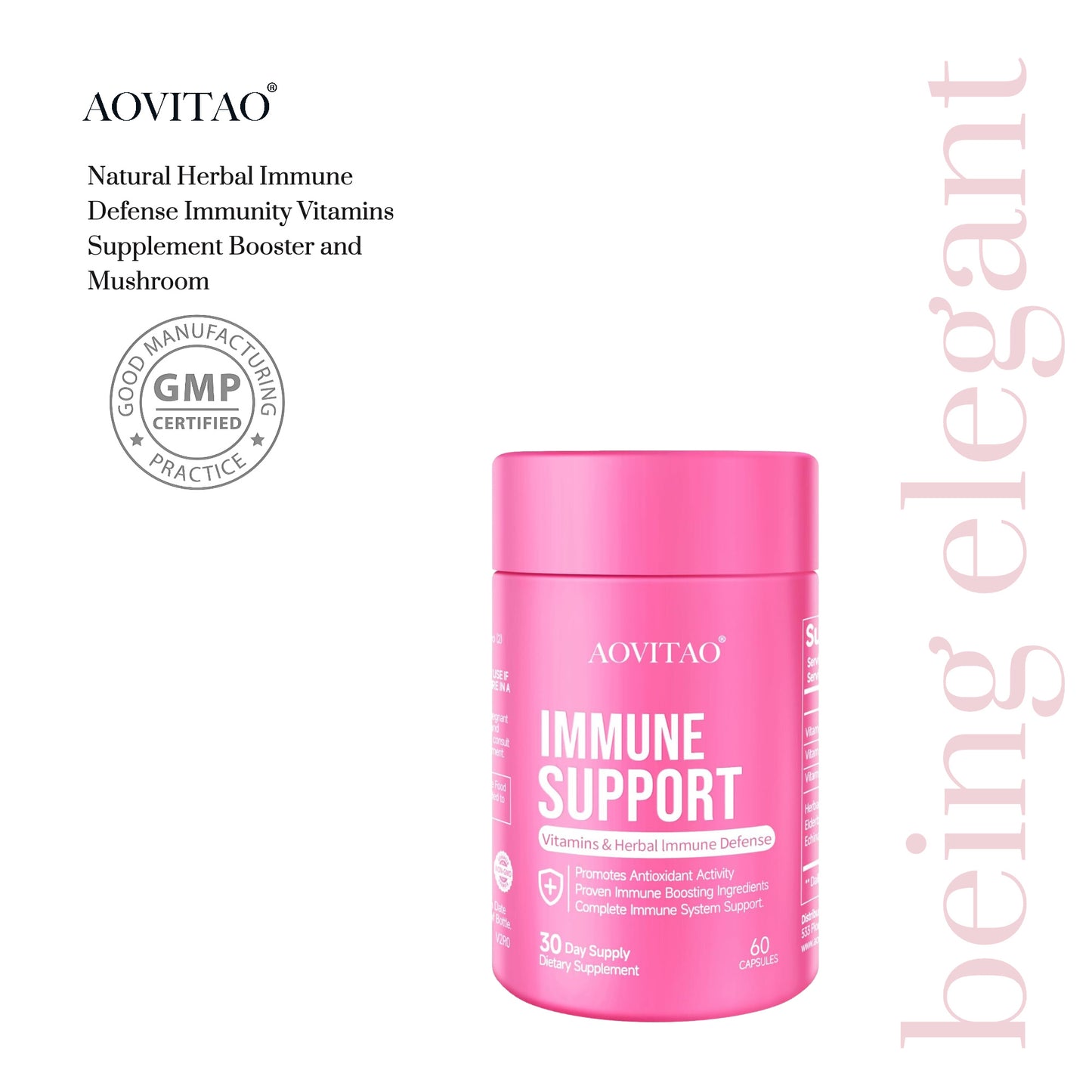 Natural Herbal Immune Defense Immunity Vitamins