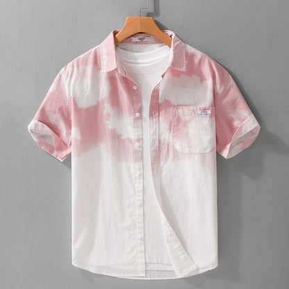Menswear Trendy All-match Short-sleeved Shirt