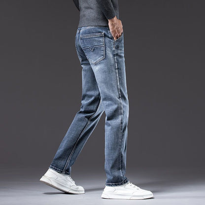 Nice Loose Straight Stretch Jeans