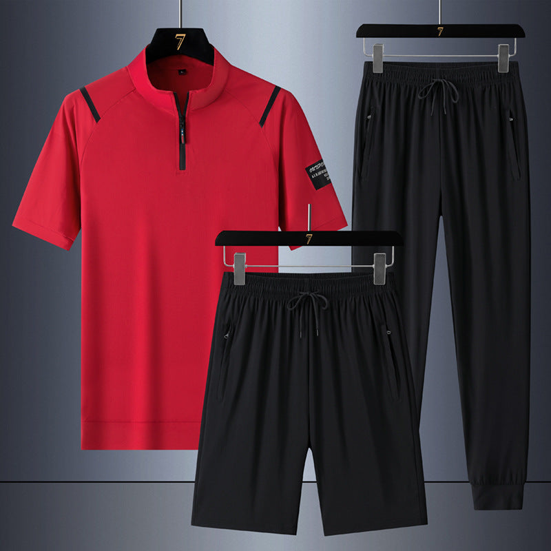 Ice Silk Quick-drying Three-piece Suit