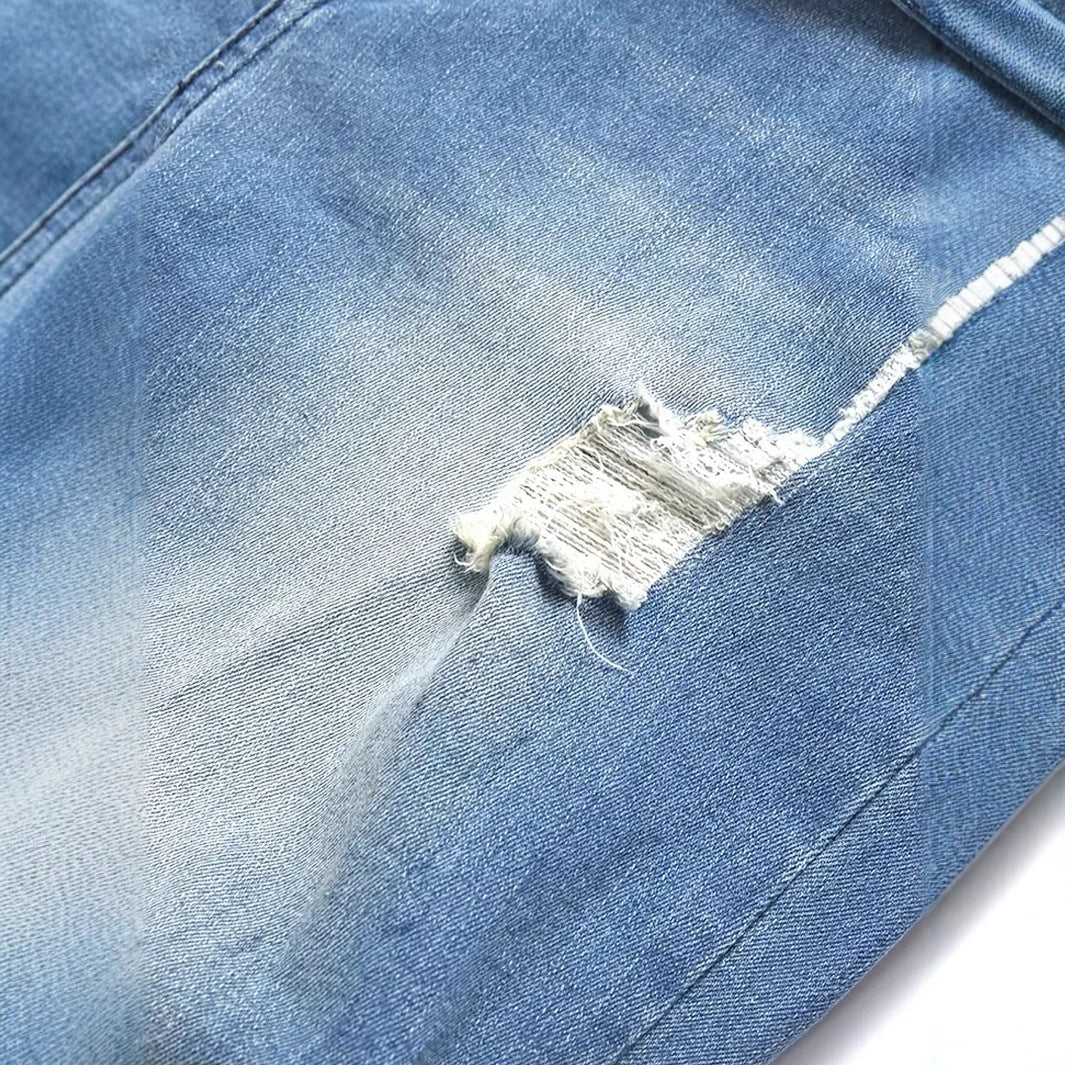 Men's Ripped Fashion Street Trend Style Jeans