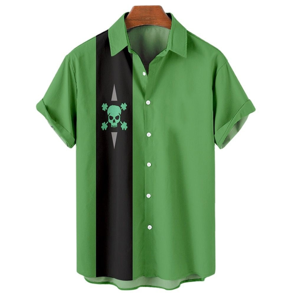 Men's Hawaiian Shirt Button Short Sleeve