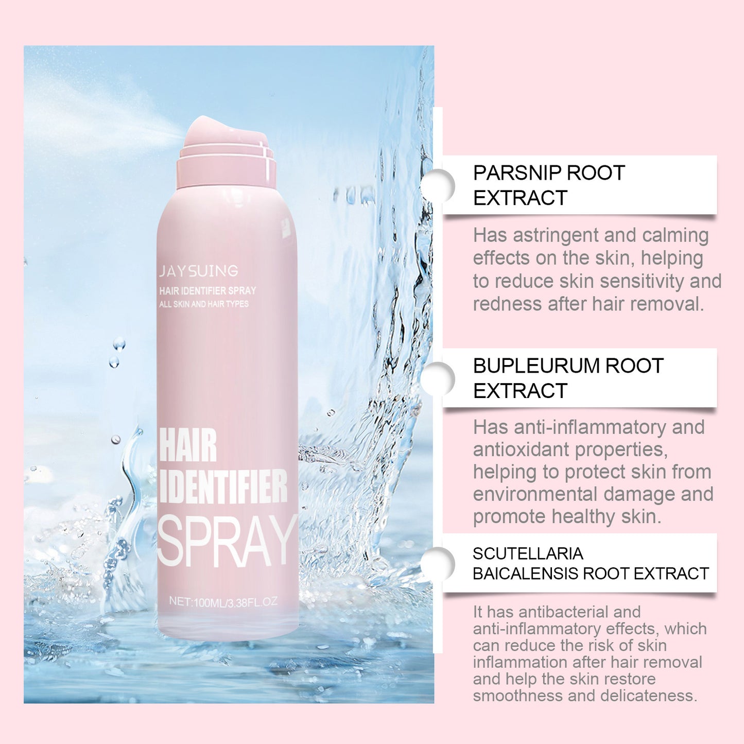Hair Identifier Spray Set Face Shaving Skin Care