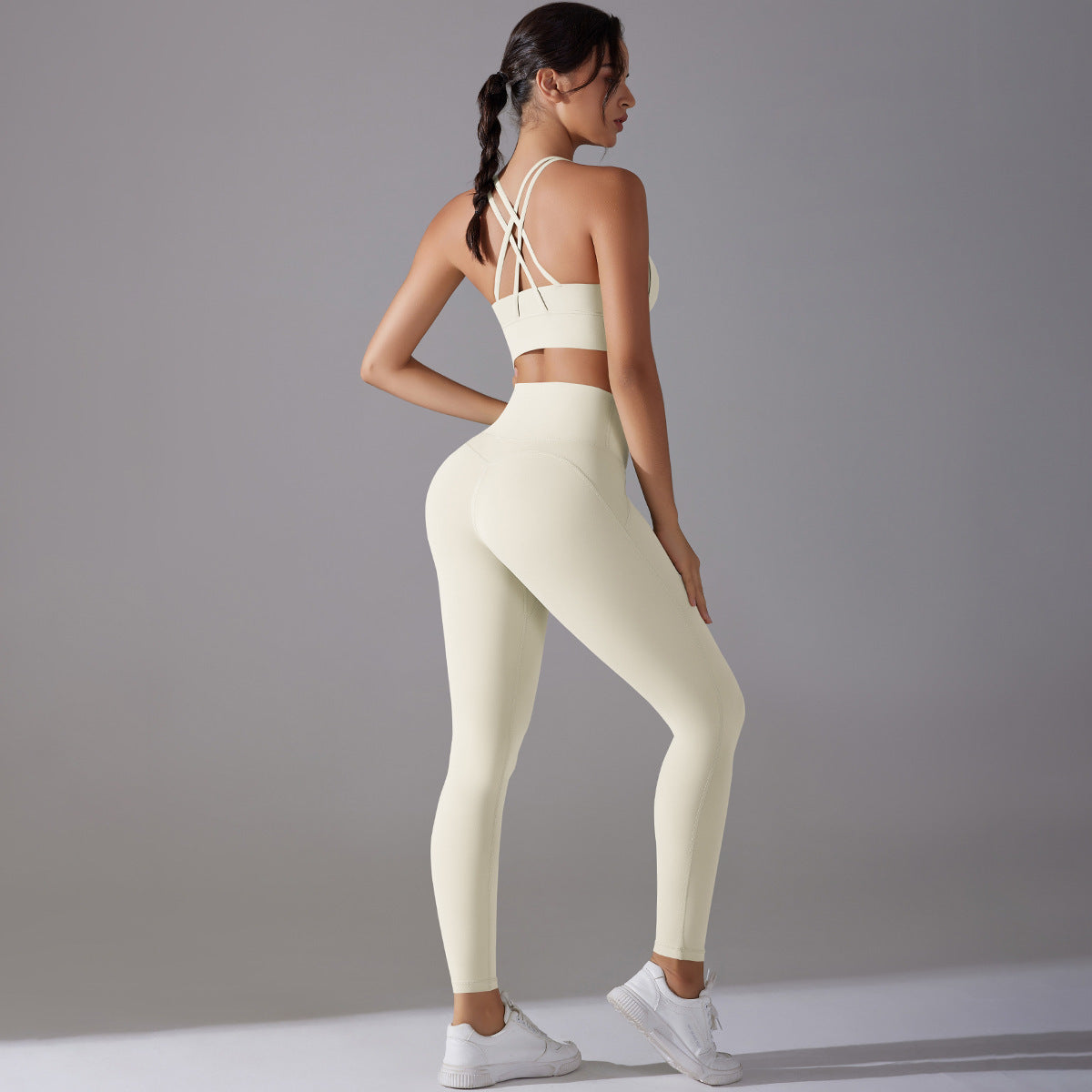 Women Suit Fitness Pants Two-piece Set
