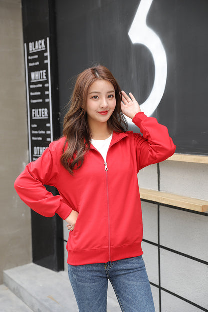 Stand Collar Women's Sweater Sweatshirt
