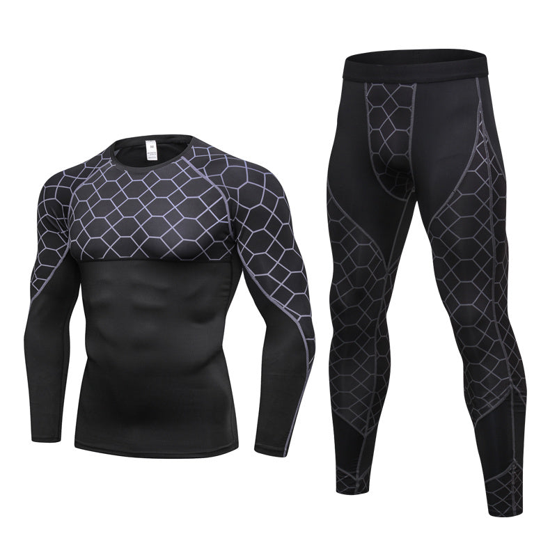 Men's Fitness workout Tights 2pcs Sets