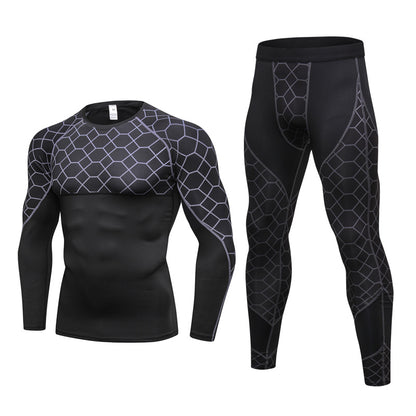 Men's Fitness workout Tights 2pcs Sets
