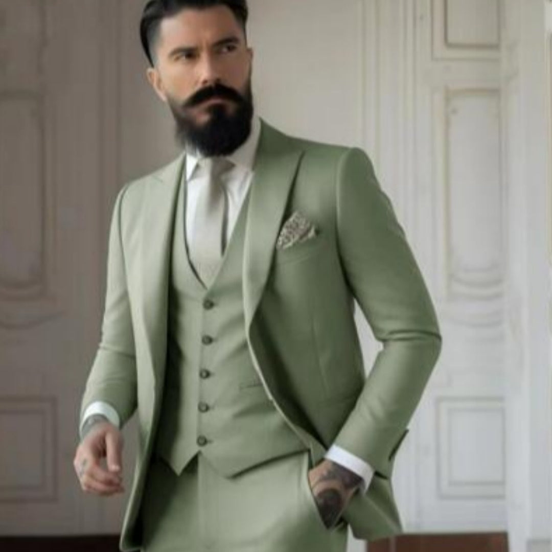Men's Slim Fit Business Suit Set