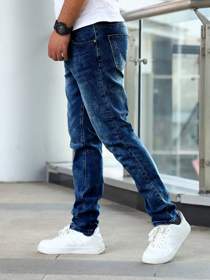 Slim Fit Stretch Men's Youth Blue Jeans