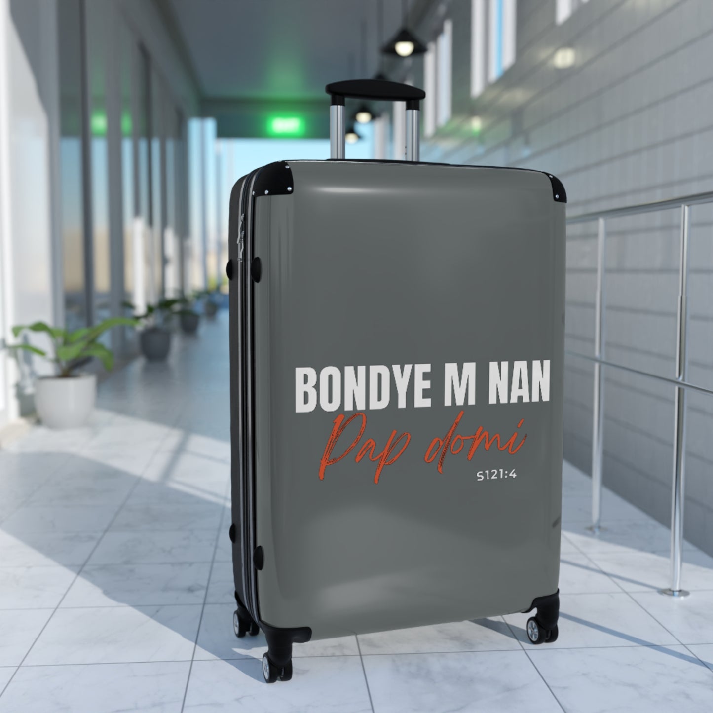 Travel Suitcase "Bondye m nan pap Domi"