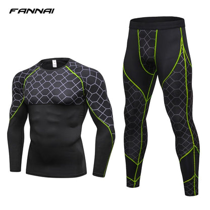 Men's Fitness workout Tights 2pcs Sets