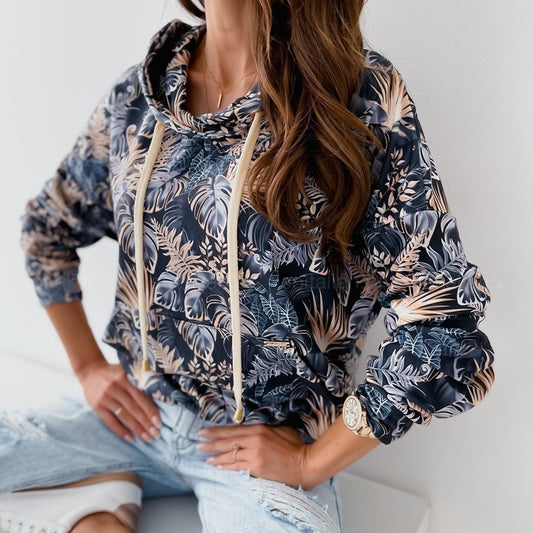 Hooded Rope Pocket Sweatshirt Coat