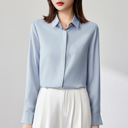 Graceful Satin Top Shirt