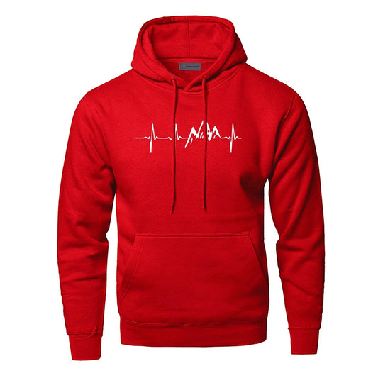 Beautiful Men's Polyester Fiber Compass Hoodie